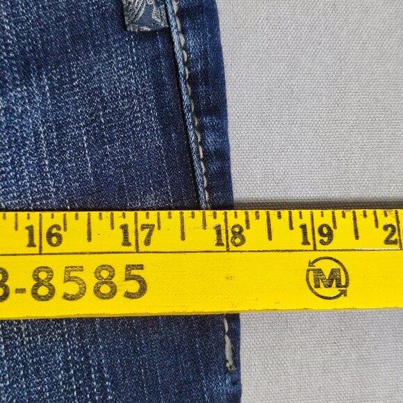 Silver Jeans Tuesday 16 1/2 low-rise slim bootcut women's sz W28/L33 indigo blue - Picture 13 of 16